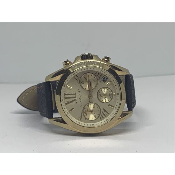 Michael Kors Mini MK5973 Women's Black Leather Analog Dial Quartz Watch WFH214 - Picture 6 of 11